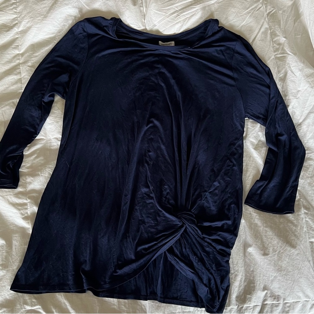 Westport Midnight Blue Long Sleeve Top